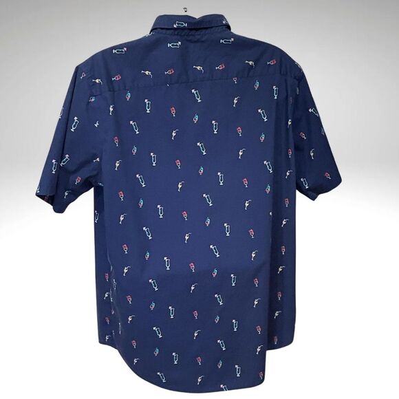 Croft & Barrow Men’s Tropical Drink Print Shirt – Size XLT - Picture 2 of 9